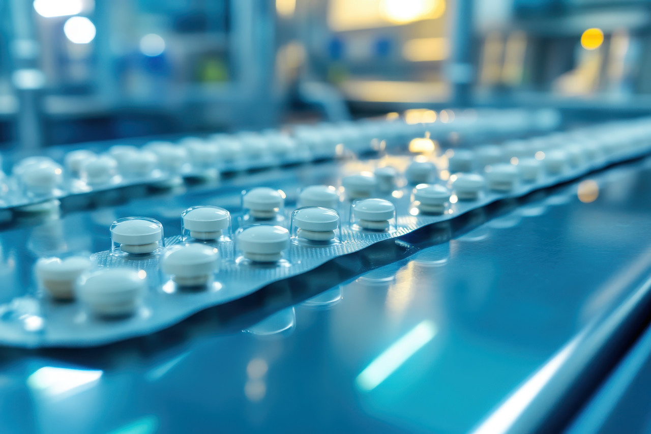 Blister packs filled with tablets move along a production line inside a pharmaceutical facility How Phase-Appropriate Quality Systems Support Scalable Growth in Biotech